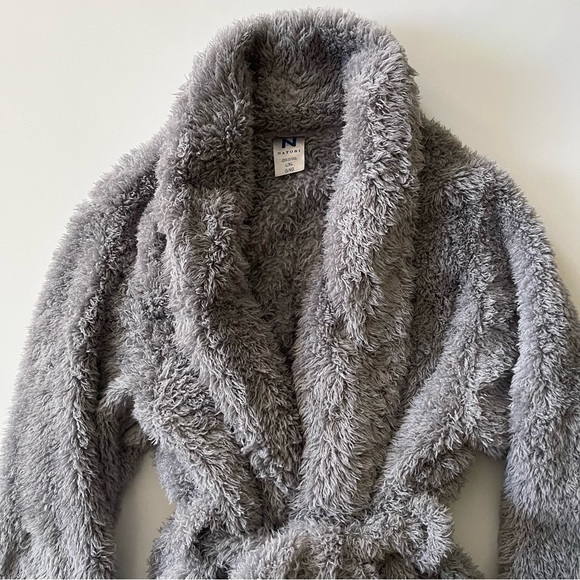NATORI Fuzzy Short Bath Robe Size L/XL - Picture 3 of 7